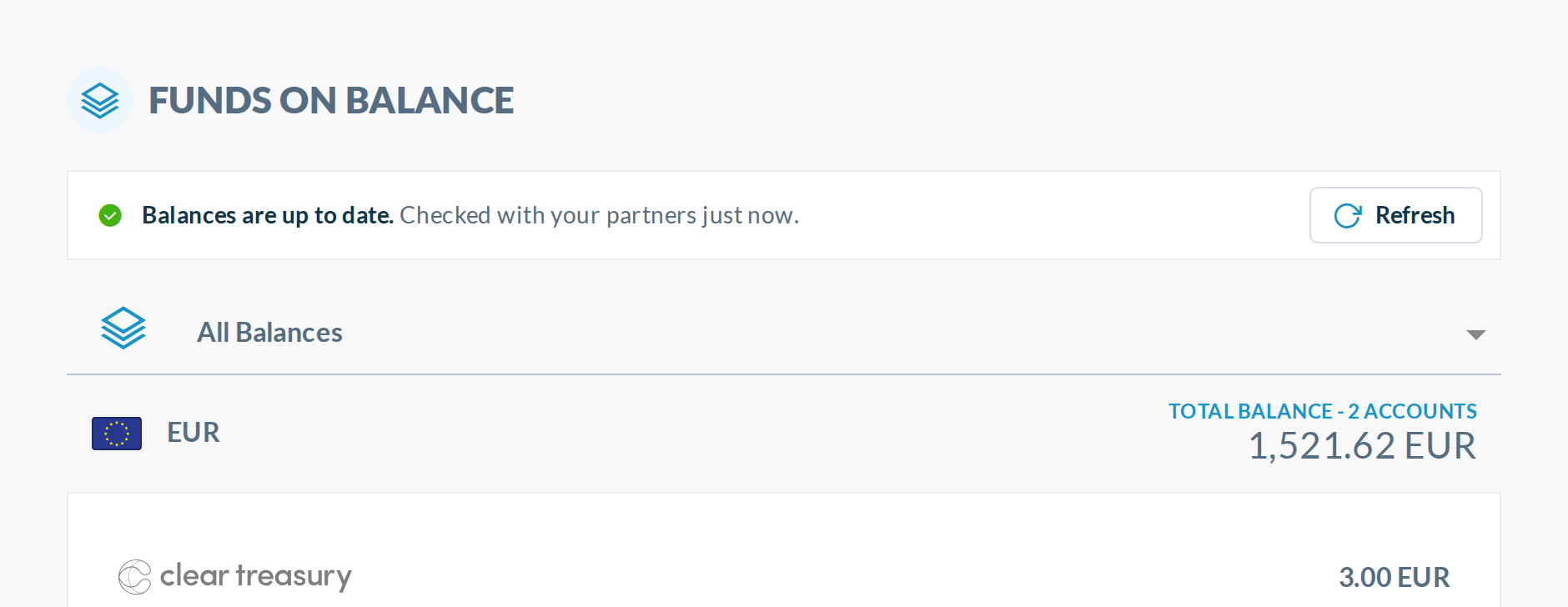 C done: confirmation, returns to idle after a few seconds