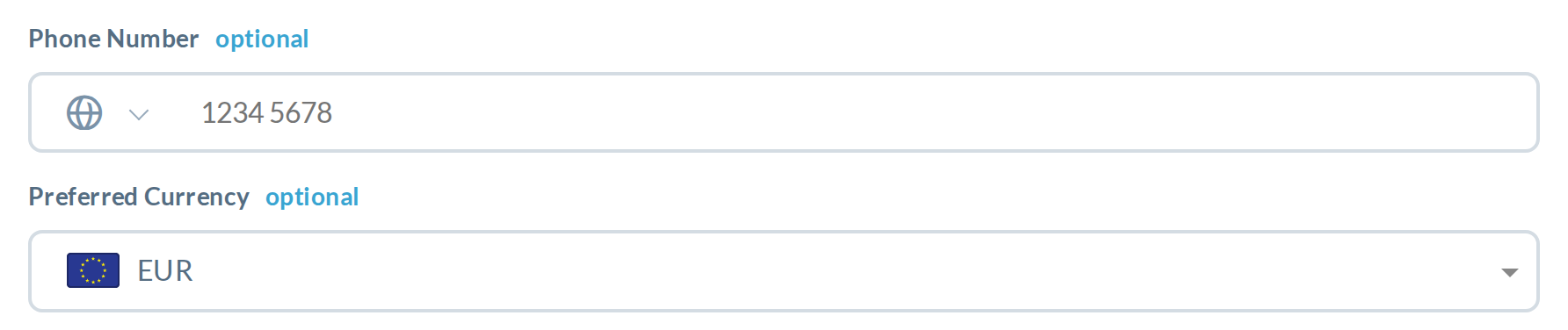 EUR is used in many countries, so no guess: globe