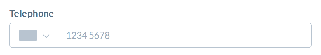 Same grey block on Settings, Edit profile when no phone is saved