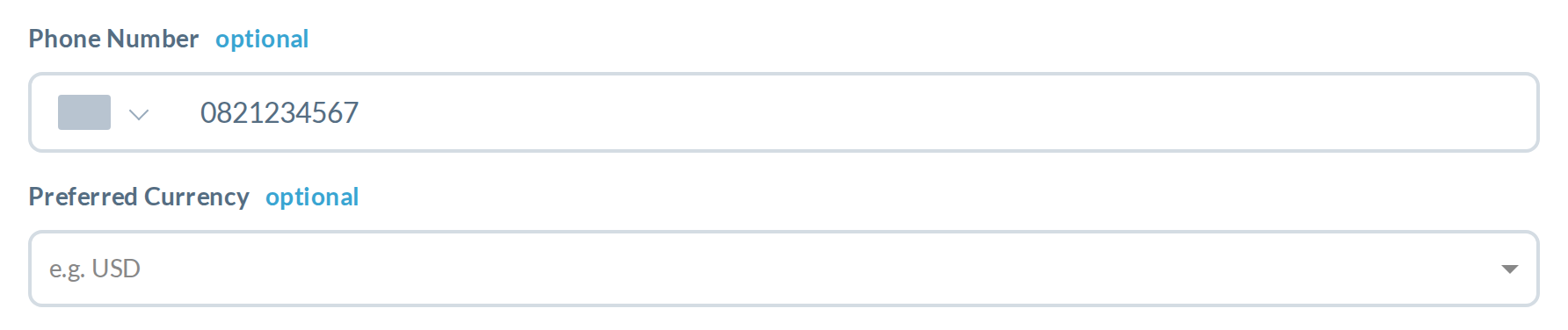 Today: a number typed with no code stays on screen, but the form saves it as empty